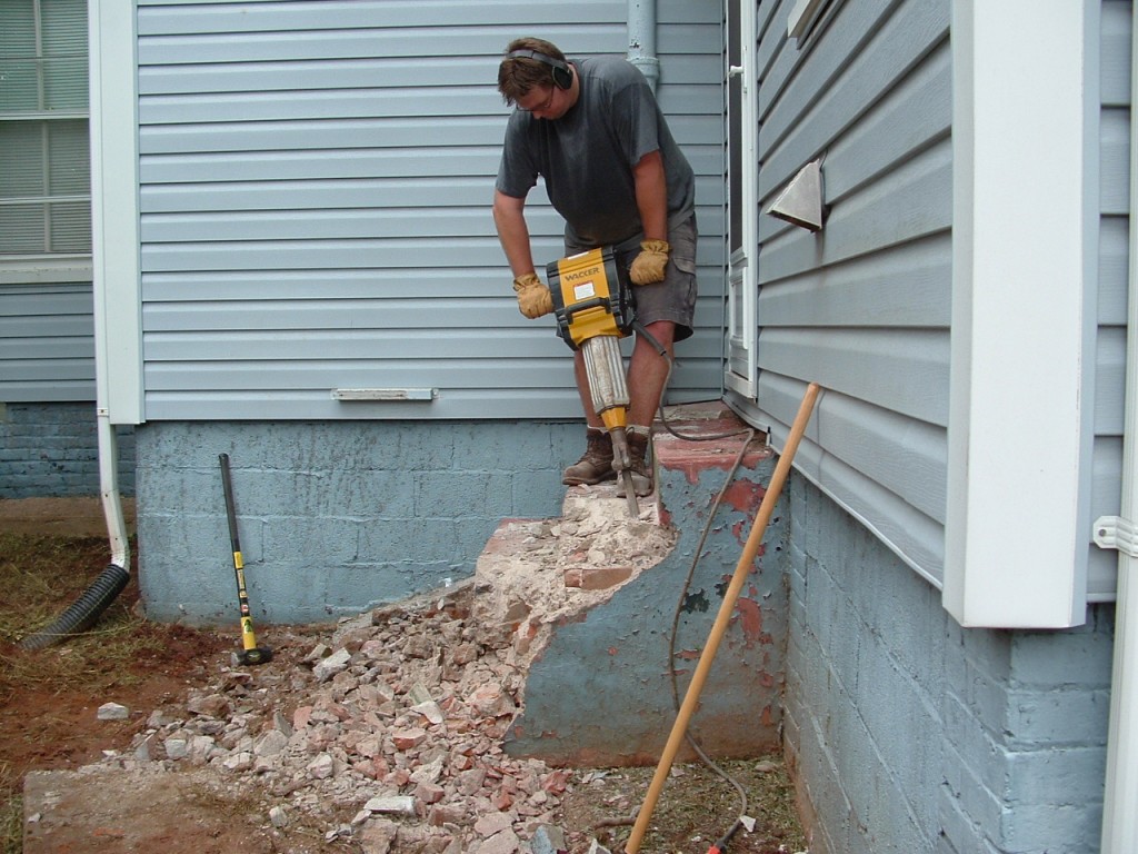 How To Remove Concrete Steps And Slabs Revolutionary Gardens